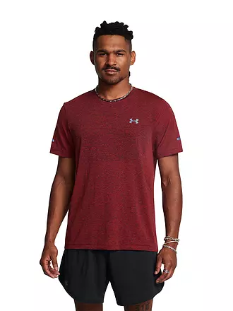 UNDER ARMOUR | T-shirt de fitness pour homme UA Seamless Stride | dunkelrot
